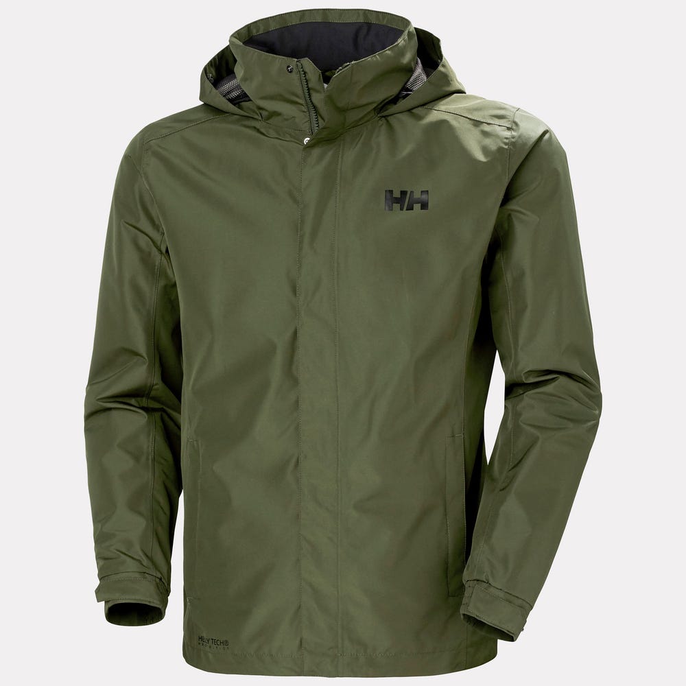Men's Waterproof Rain Jacket - Green