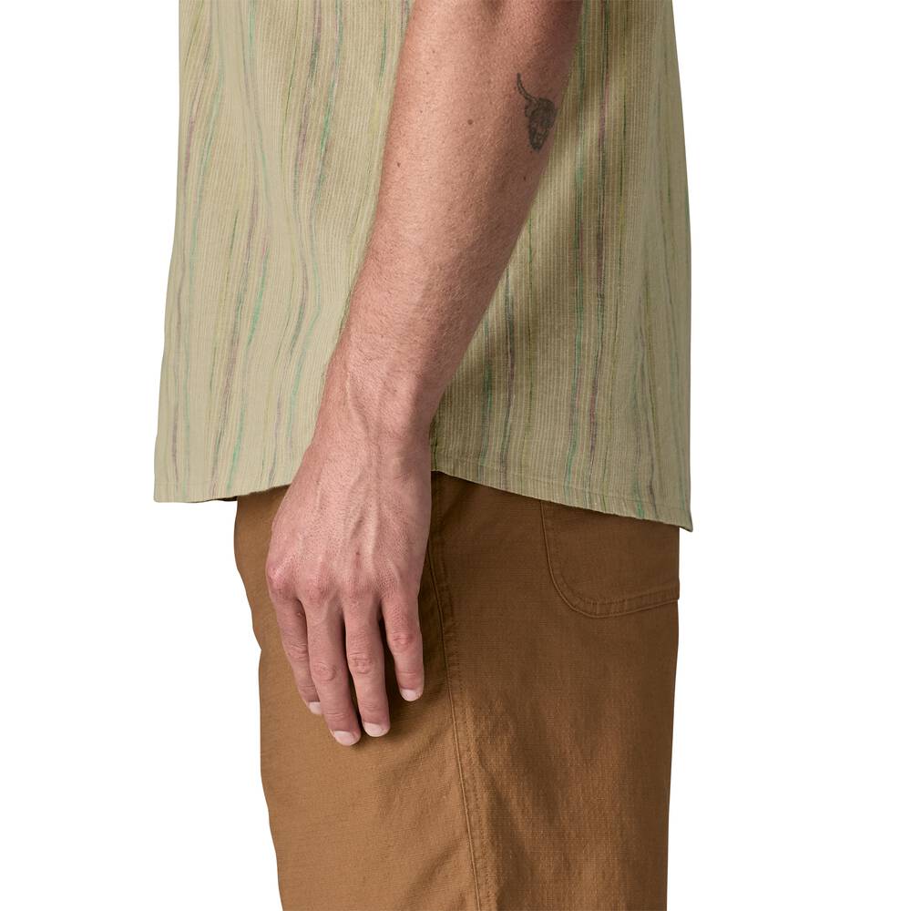 Men's Hemp Cotton Button-Up Shirt - Stone