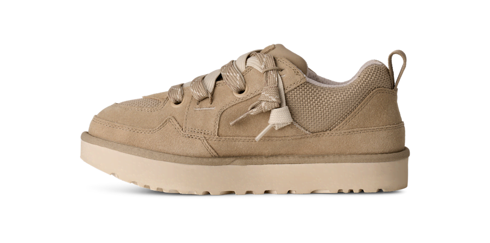 Men's Suede and Mesh Low Top Sneakers - Blue