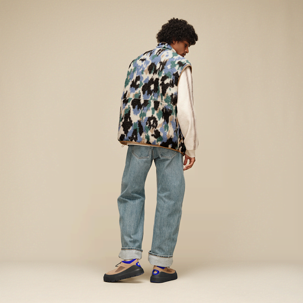 All-Gender Reversible Printed Fleece Vest