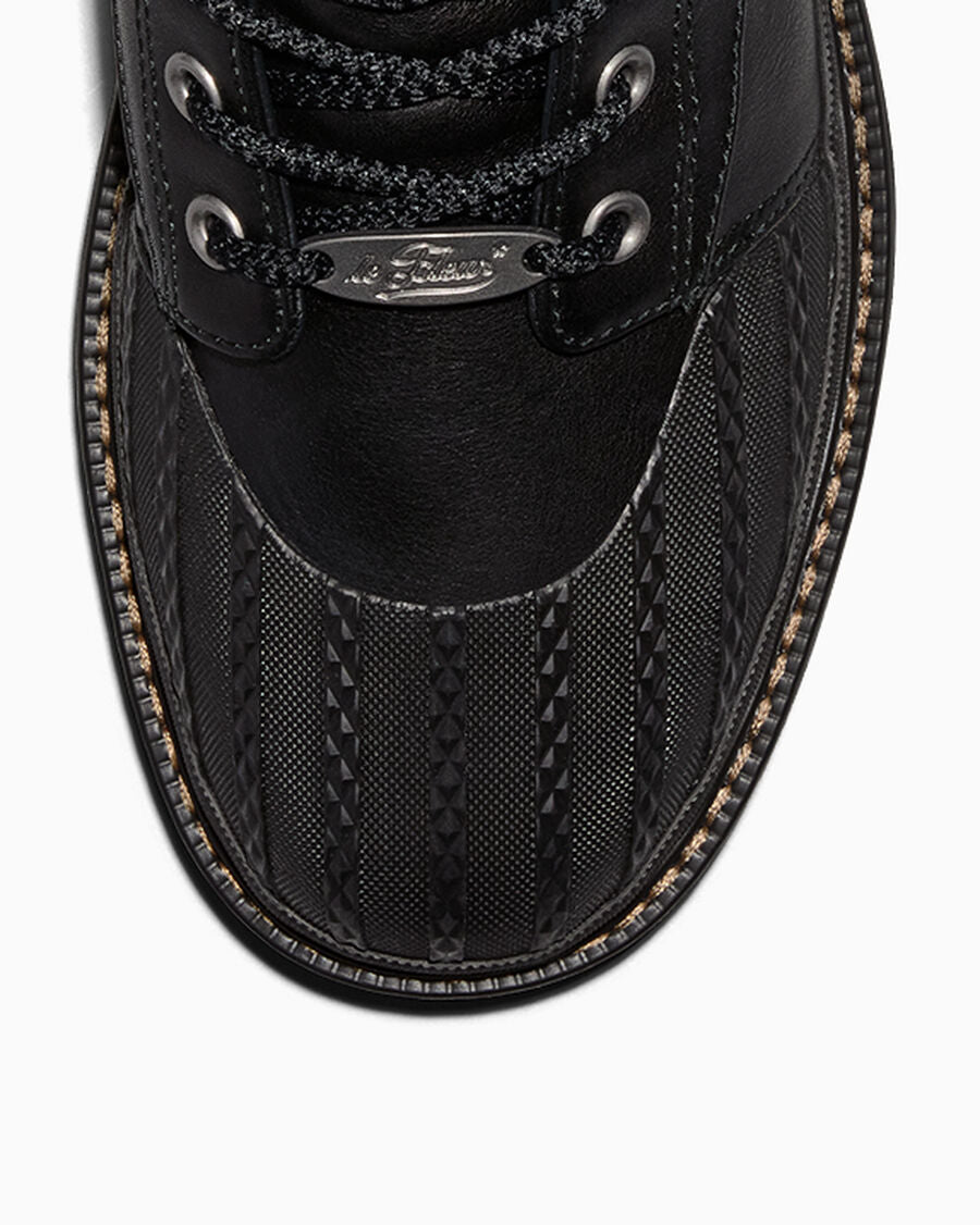 Unisex Leather Lug Sole High Top Boot