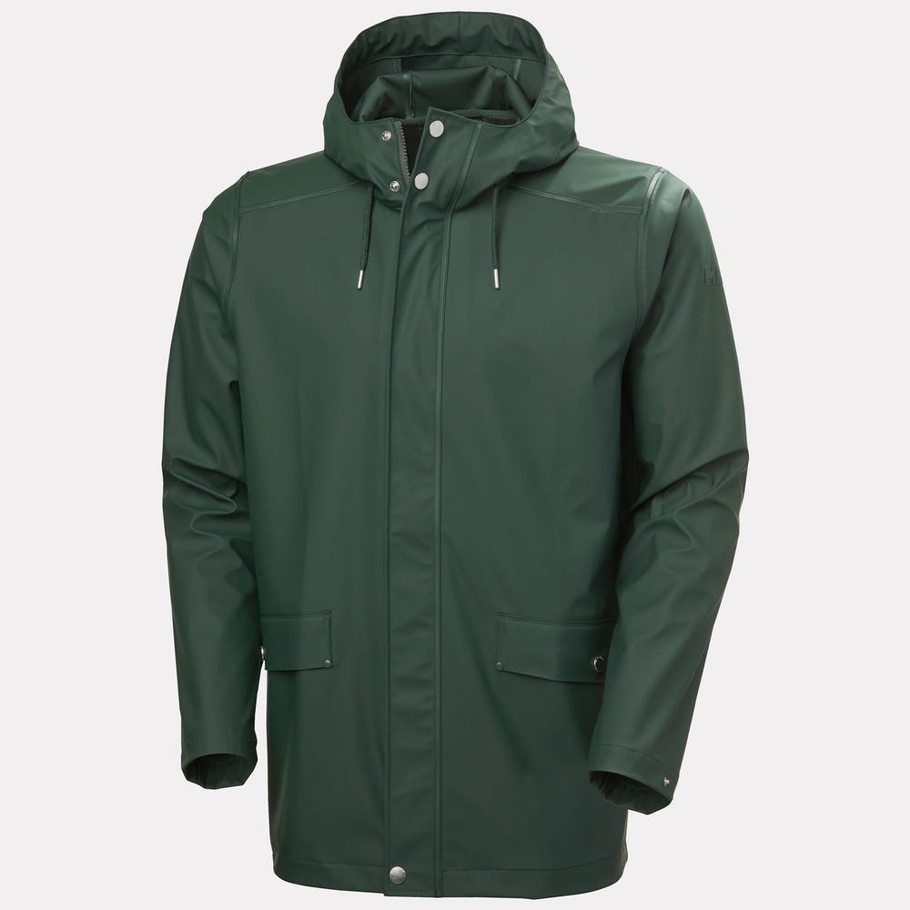 Men's Waterproof PU Raincoat - Navy