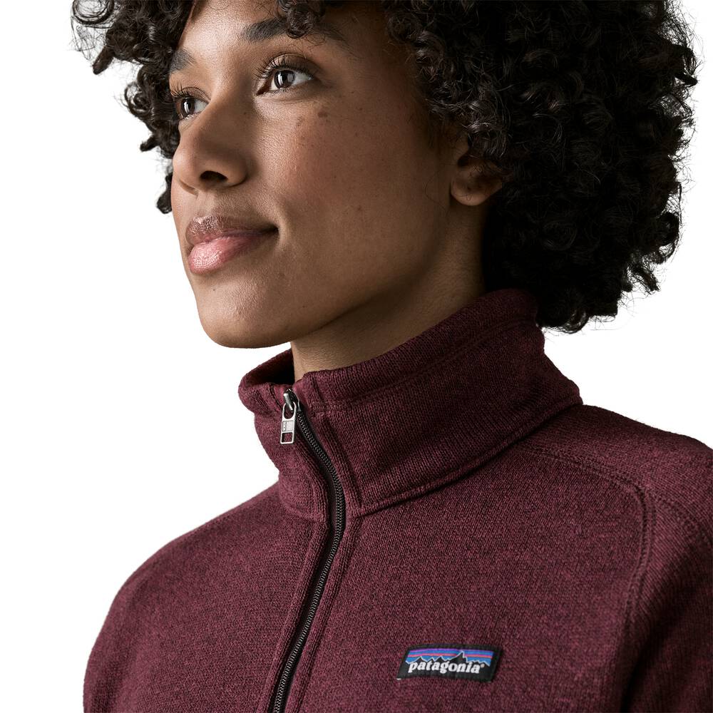 Women's Recycled Knit Fleece Jacket - Black