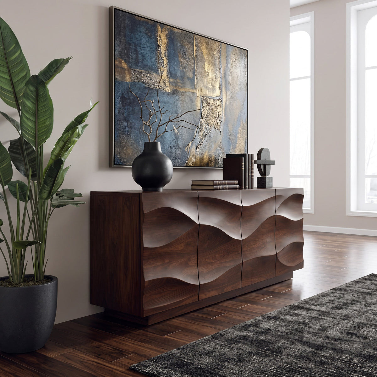 Modern Wave Sideboard