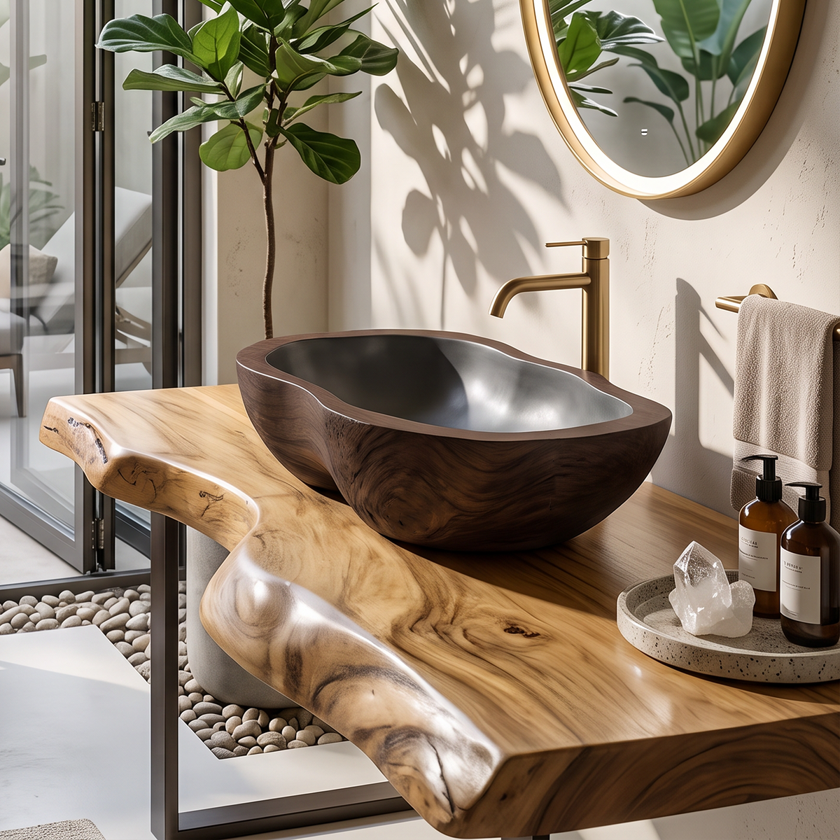 Solid Wood Sink