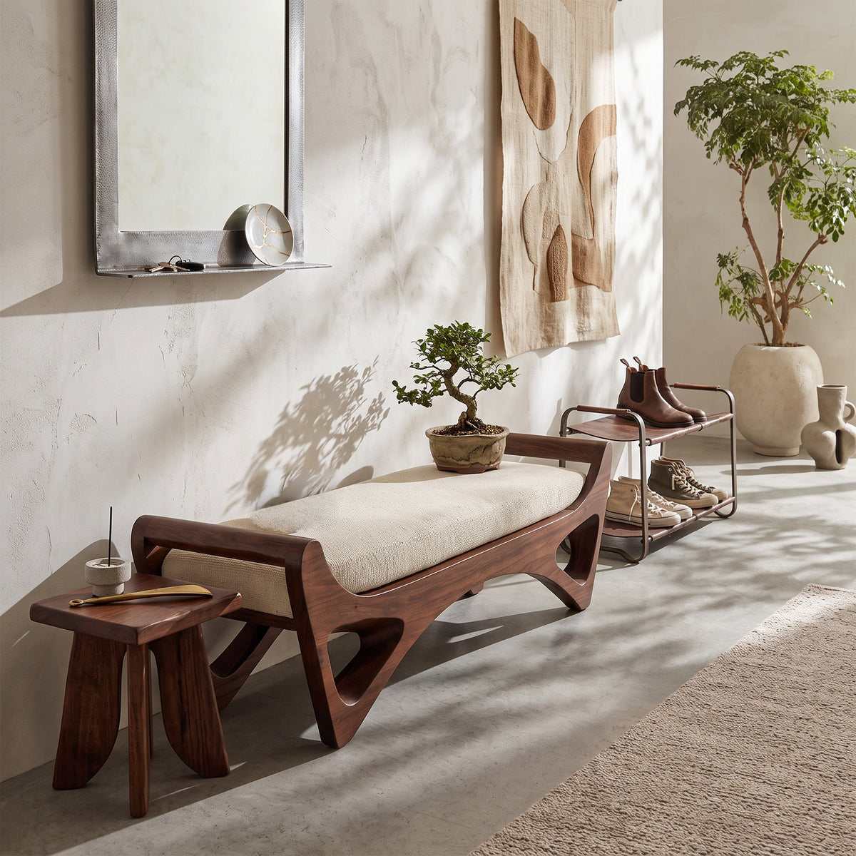 Handcrafted Bedroom Bench For Functional Furniture Styling