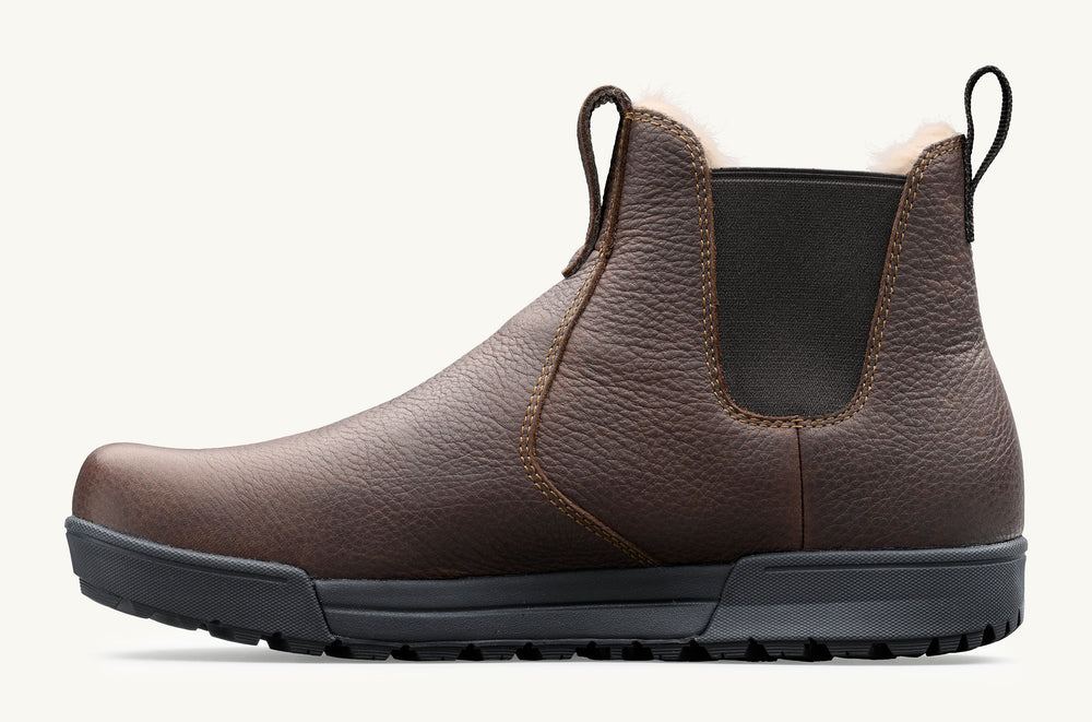 Women's Waterproof Leather Chelsea Boot - Brown
