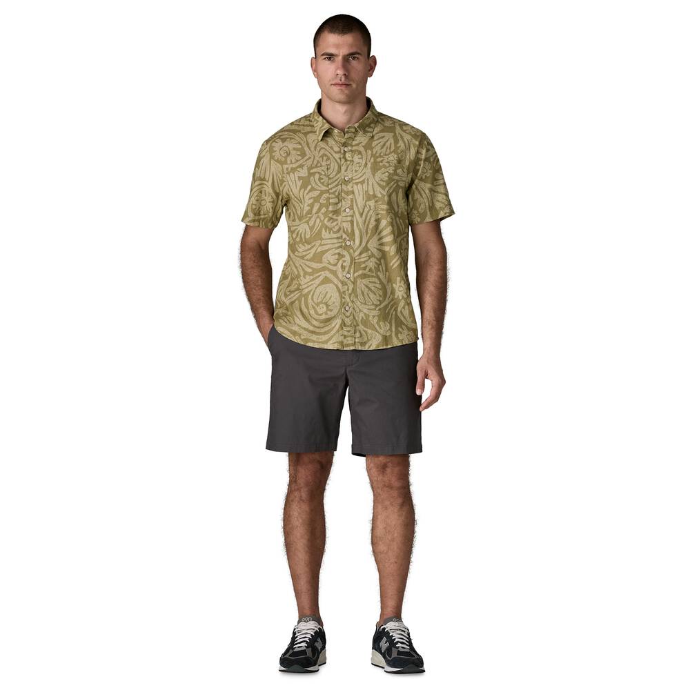 Men's Hemp Cotton Button-Up Shirt - Stone
