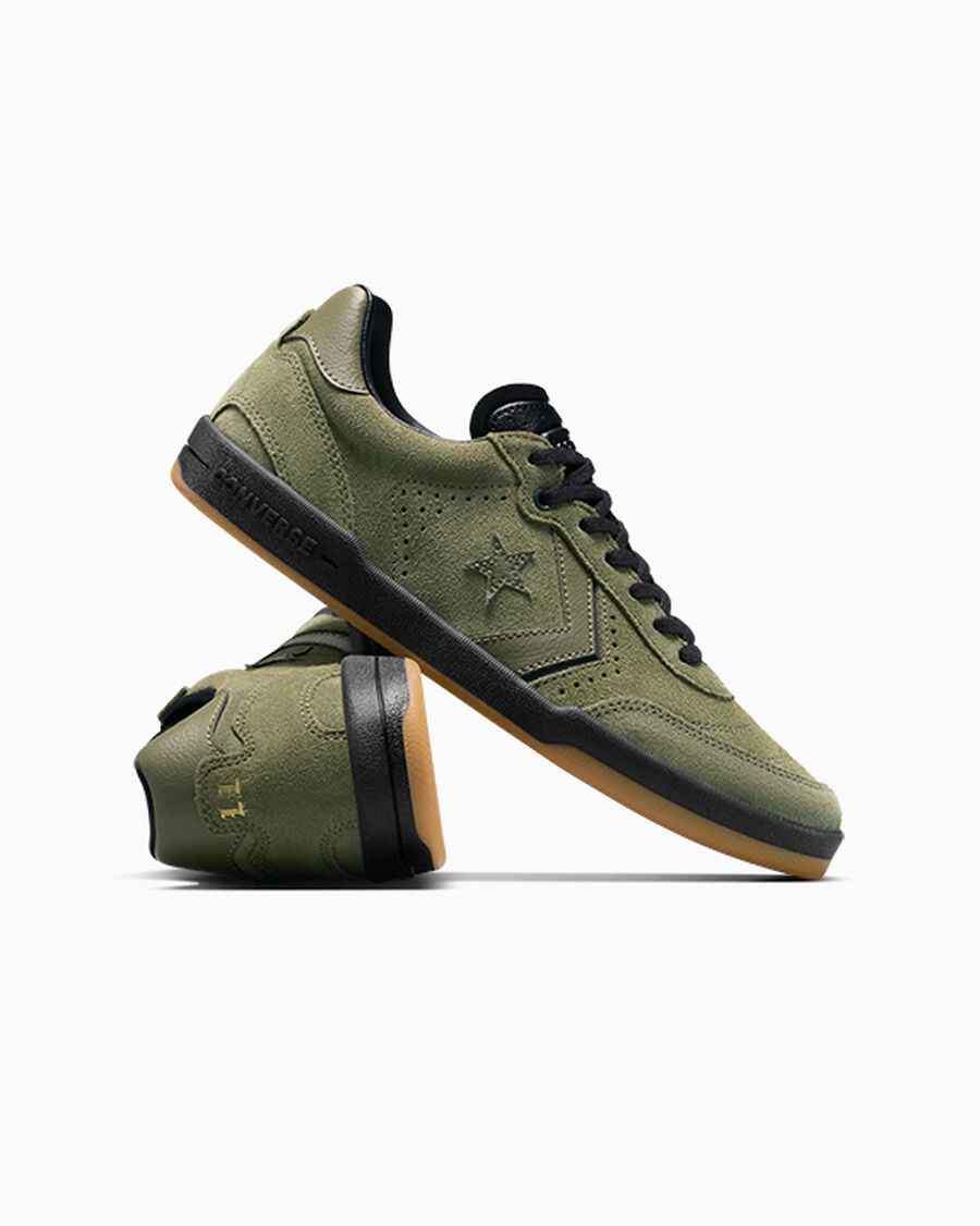 Suede Skate Low Top Shoe - Utility/Egret/Gum