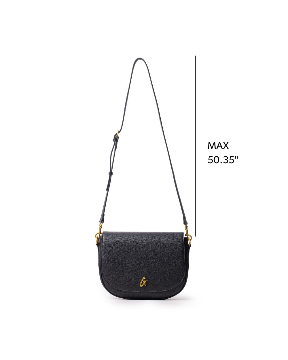 Large Textured Shoulder Bag - Black