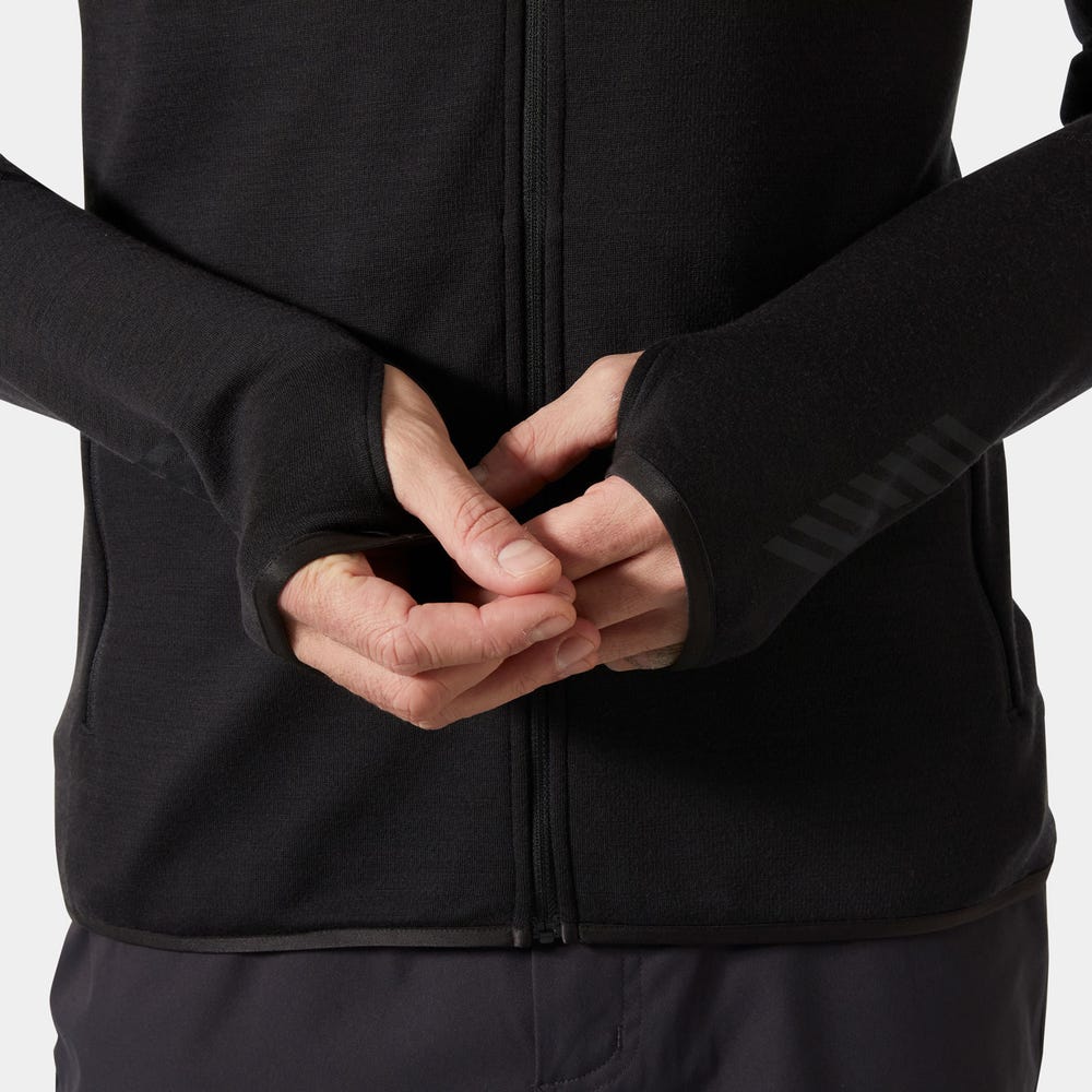 Men's Merino Wool Full-Zip Midlayer - Blue