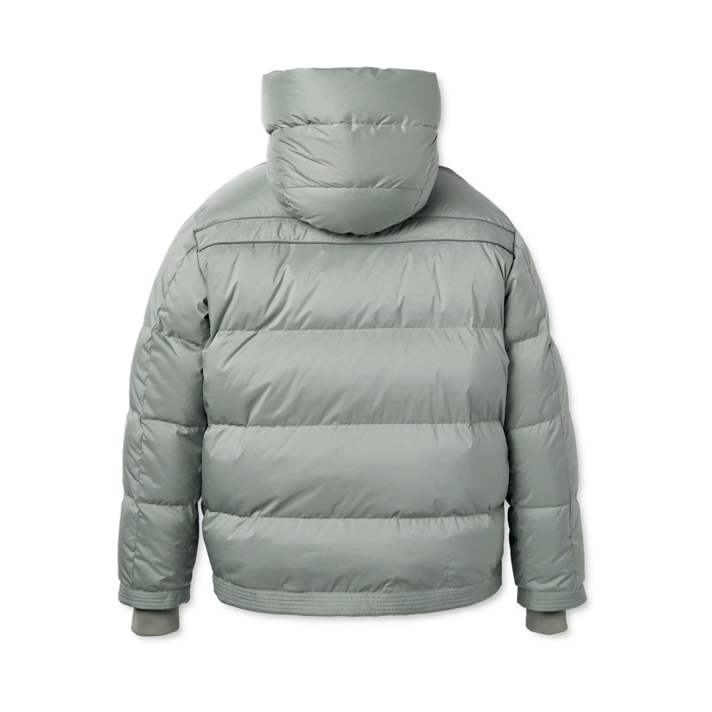 Men's Water-Resistant Down Puffer Jacket - Black