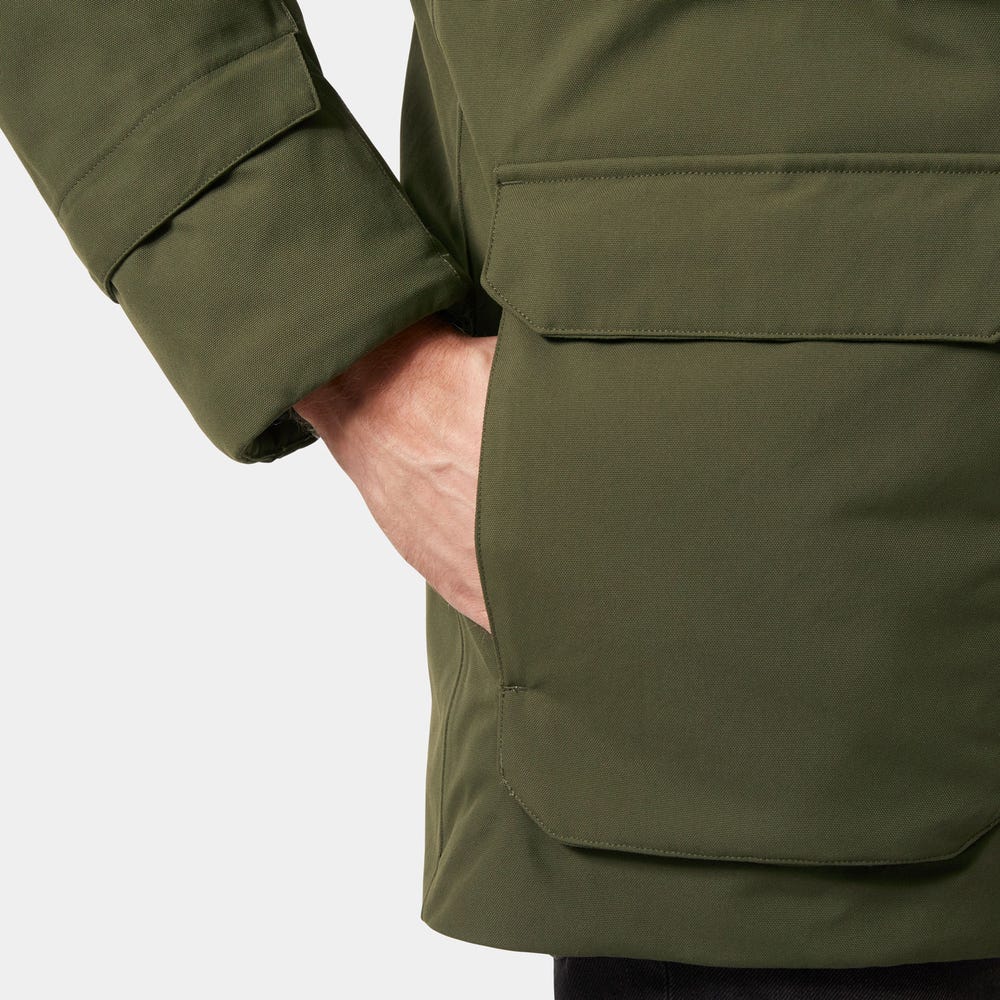 Men's Waterproof Down Parka - Pebble