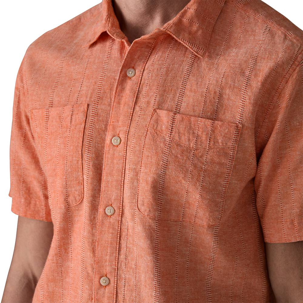 Men's Hemp Cotton Button-Up Shirt - Stone
