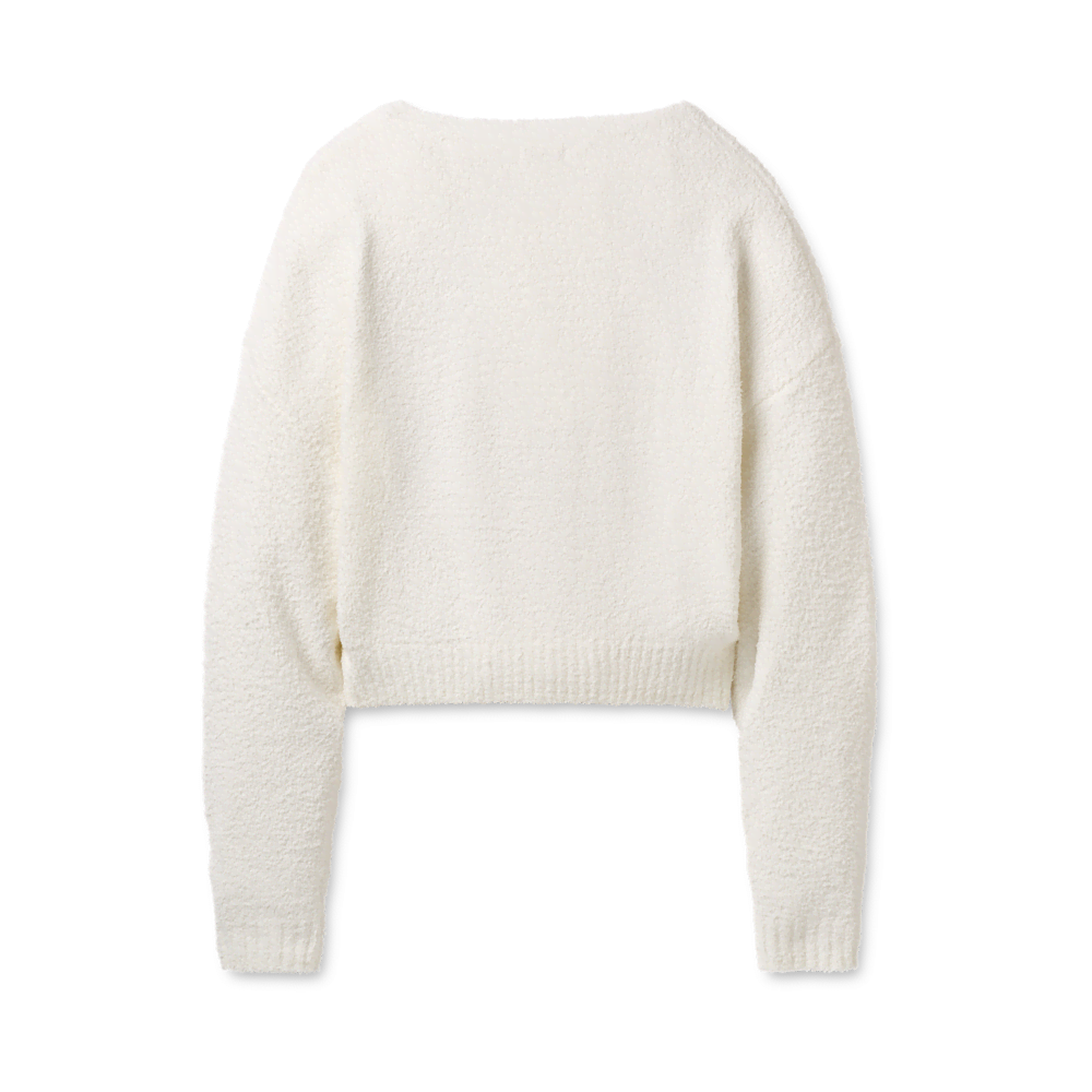 Women's Slouchy Boat Neck Pullover - Green