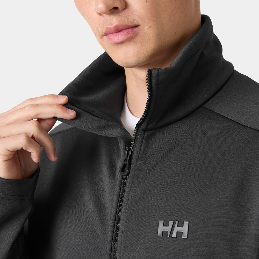 Men's Full-Zip Fleece Jacket - Orange