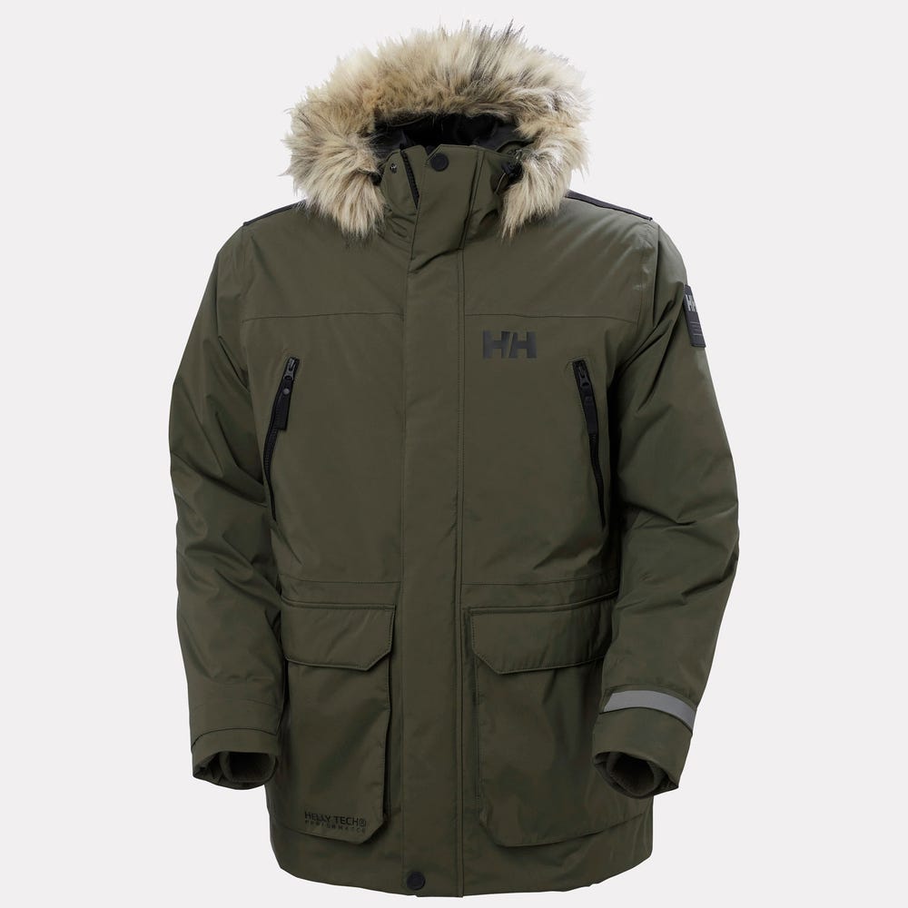 Men's Insulated Waterproof Parka - Gray Green