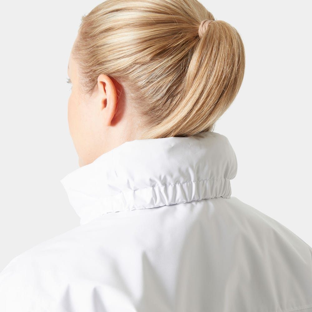 Women's Insulated Rain Coat - White