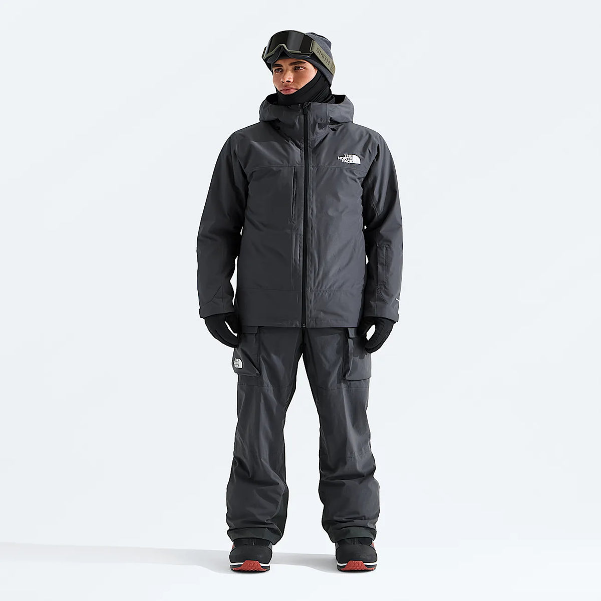 Men's Insulated Snow Bib Pants - Gray