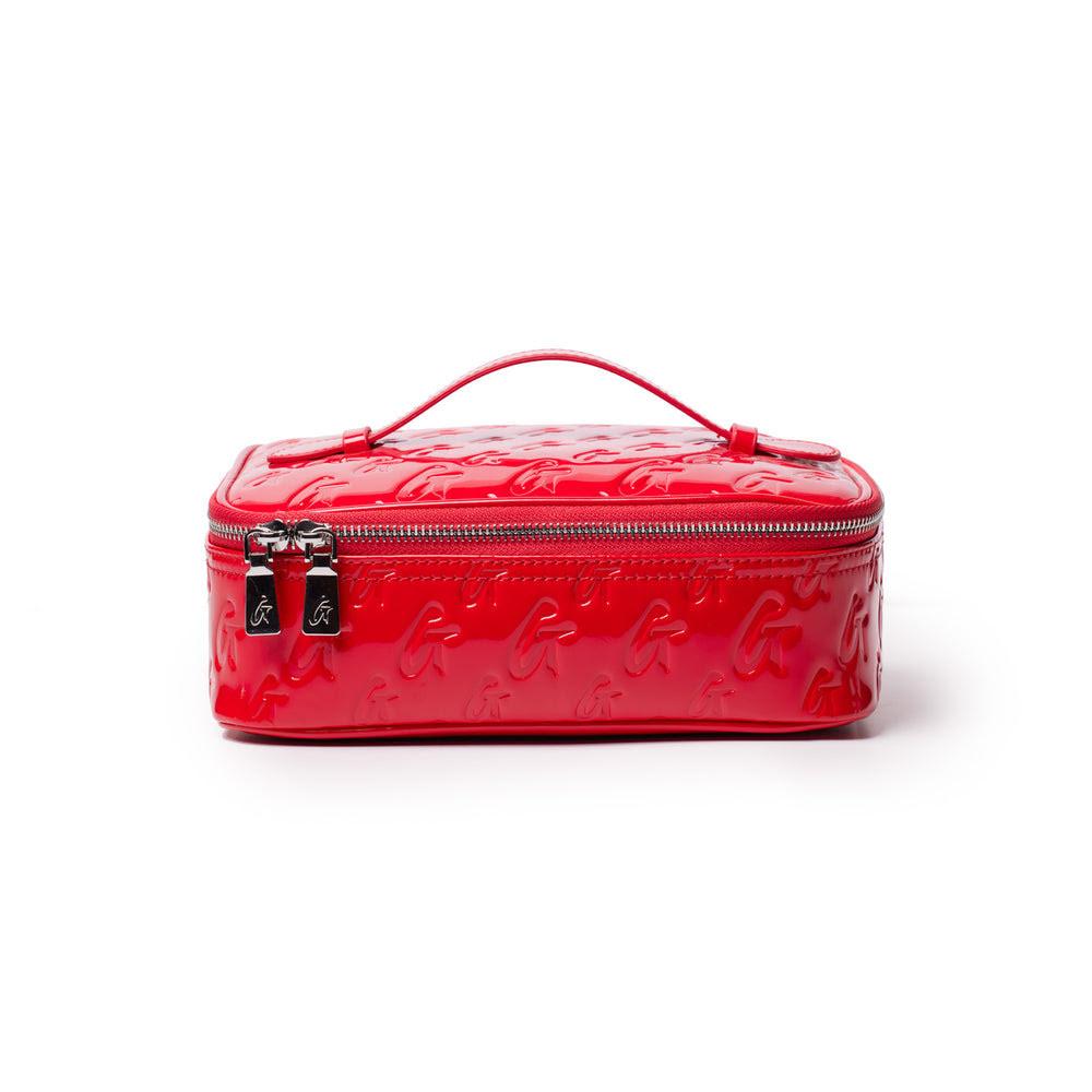 Medium Cosmetic Travel Case - Red