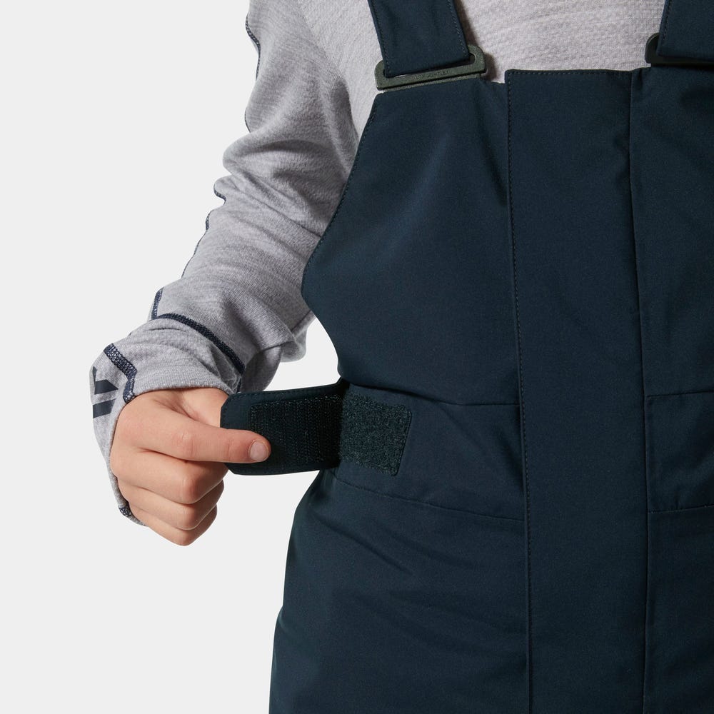 Juniors' Insulated Ski Bib Pants - Black
