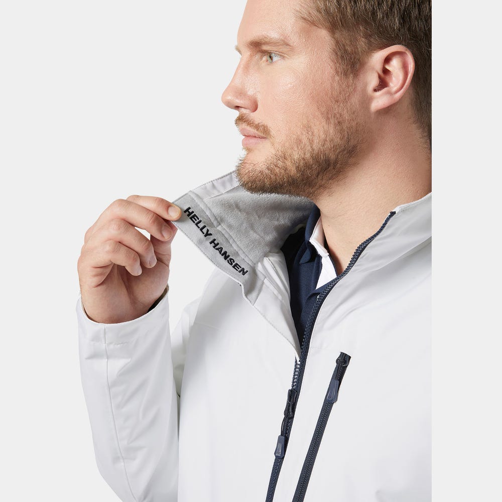 Men's Fleece-Lined Sailing Jacket - White