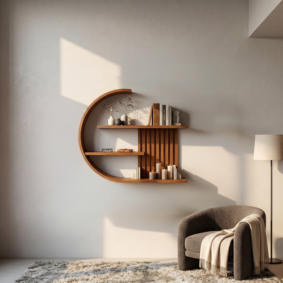 Japandi Wall Decor Shelf Living Room And Lounge