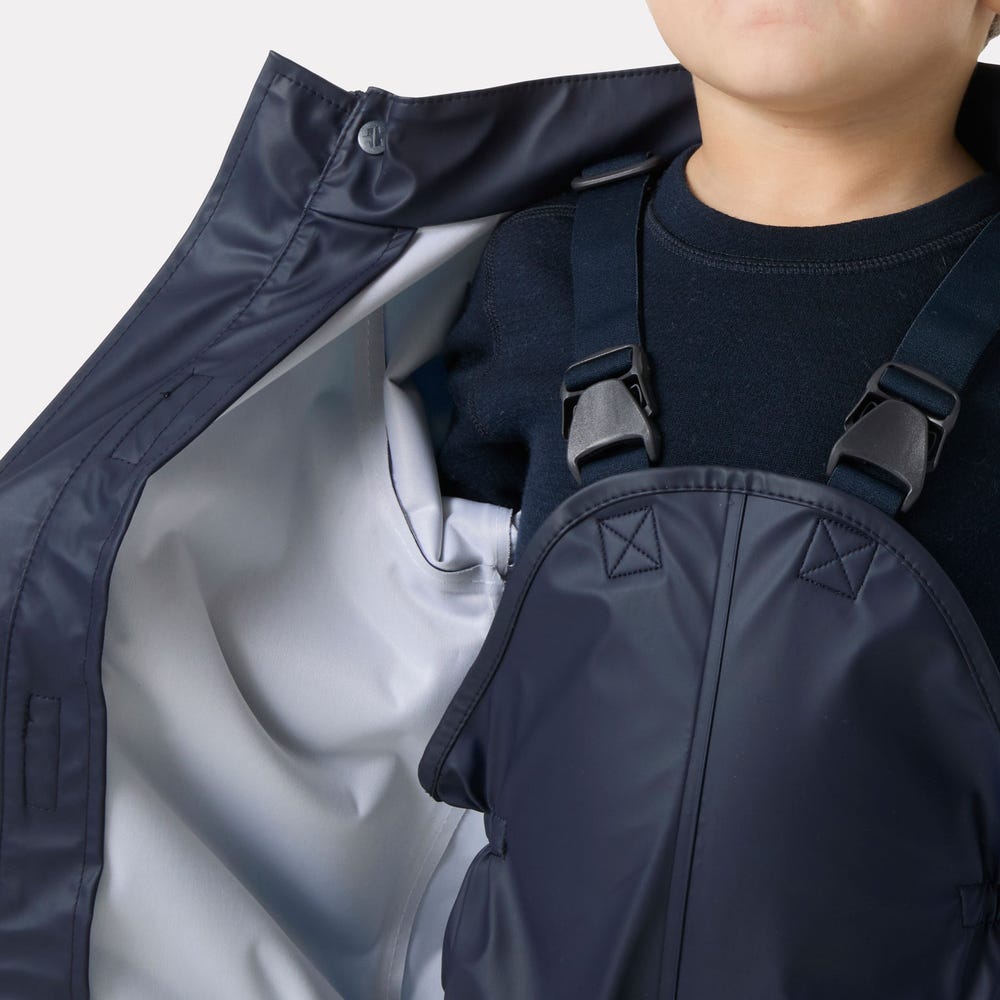 Kids' Waterproof Jacket And Bib Rain Set - Yellow