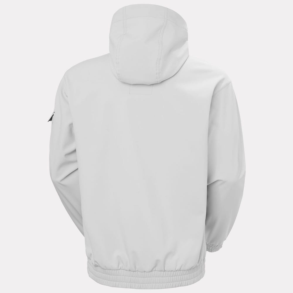 Unisex Fleece-Backed Softshell Hoodie - Black