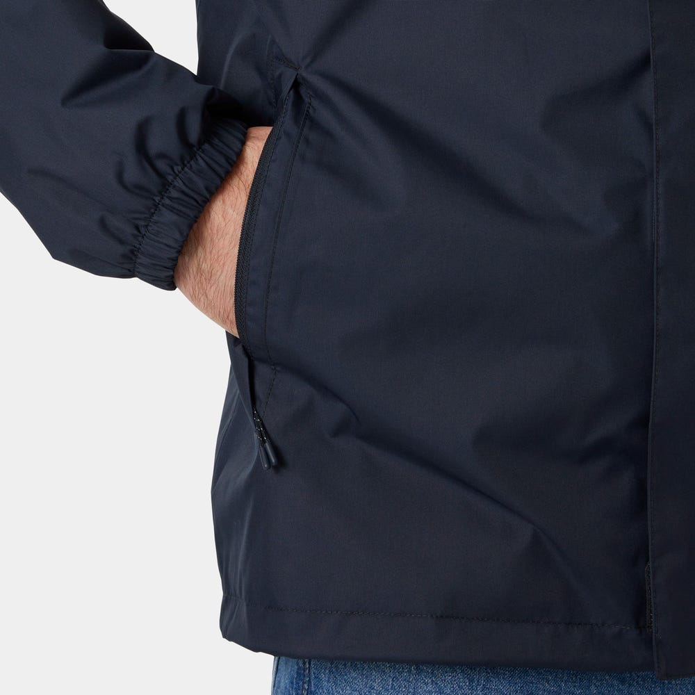 Men's Waterproof Fleece-Lined Jacket - Black