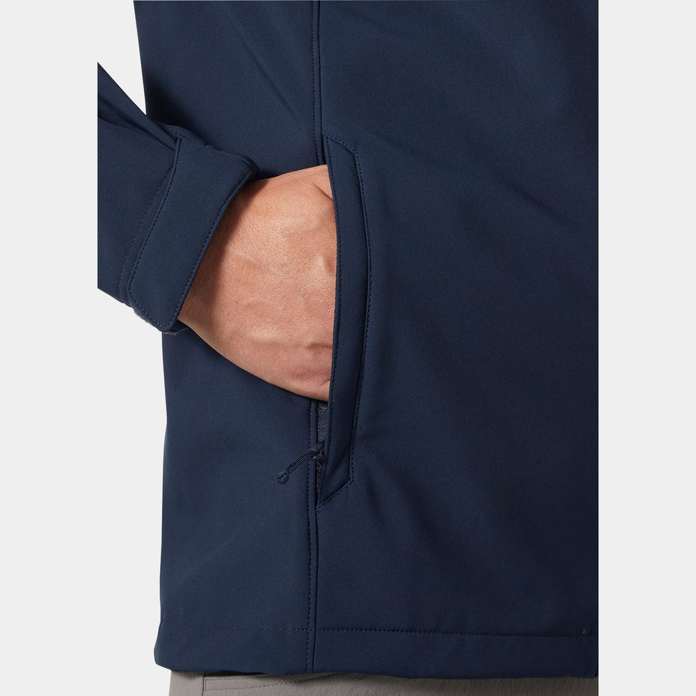 Men's Hooded Softshell Jacket - Black