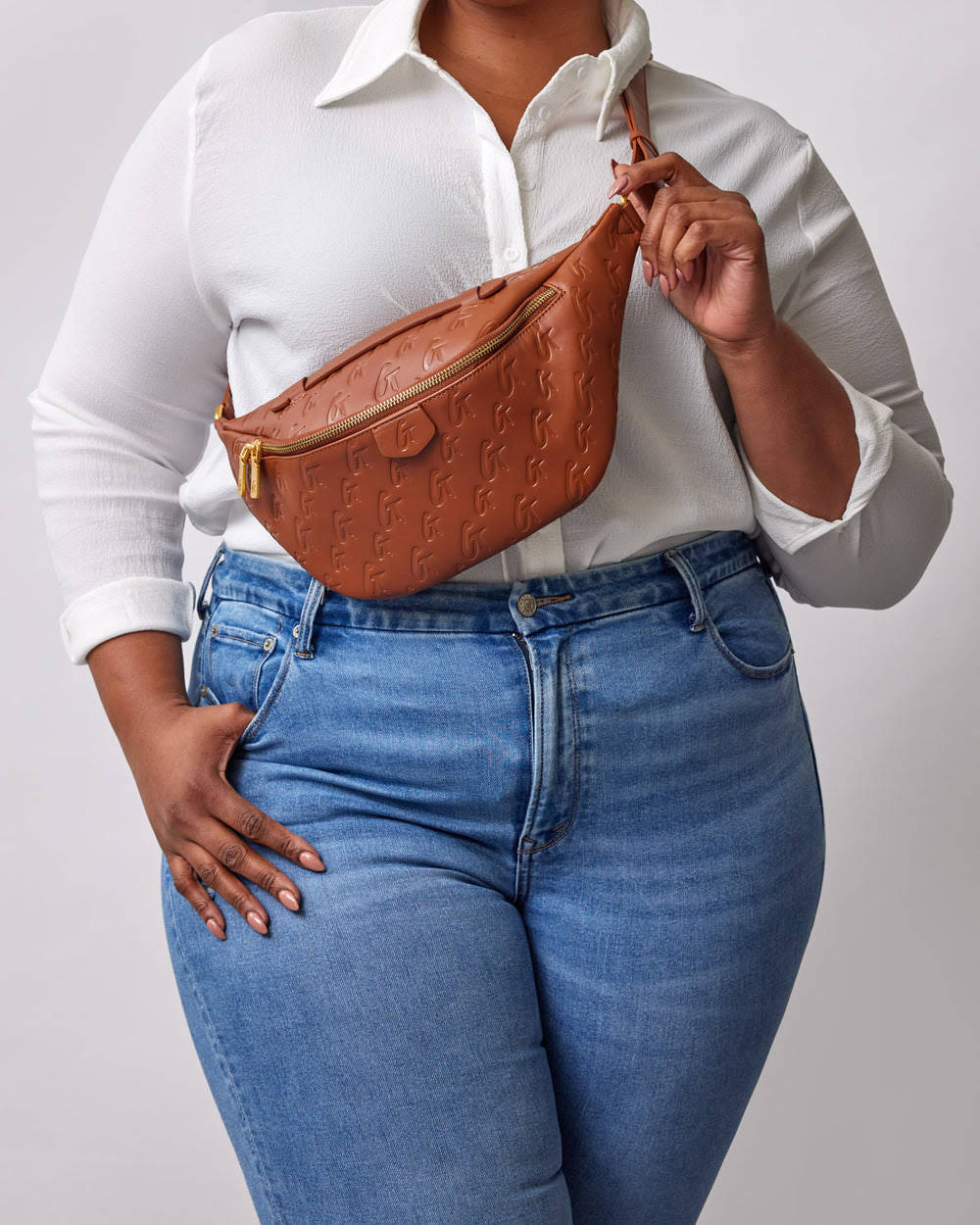 Adjustable Belt Bag - Brown
