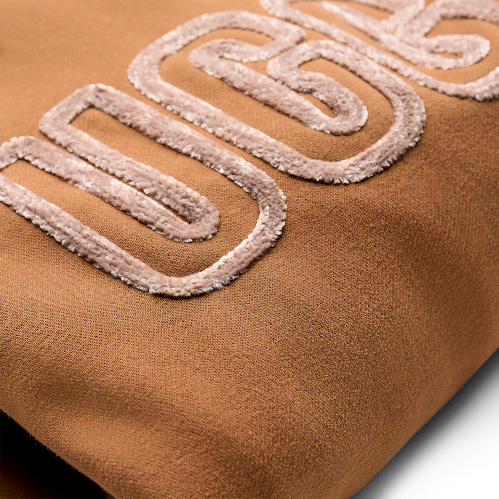 Women's Chenille Appliqué Crewneck Sweatshirt - Chestnut