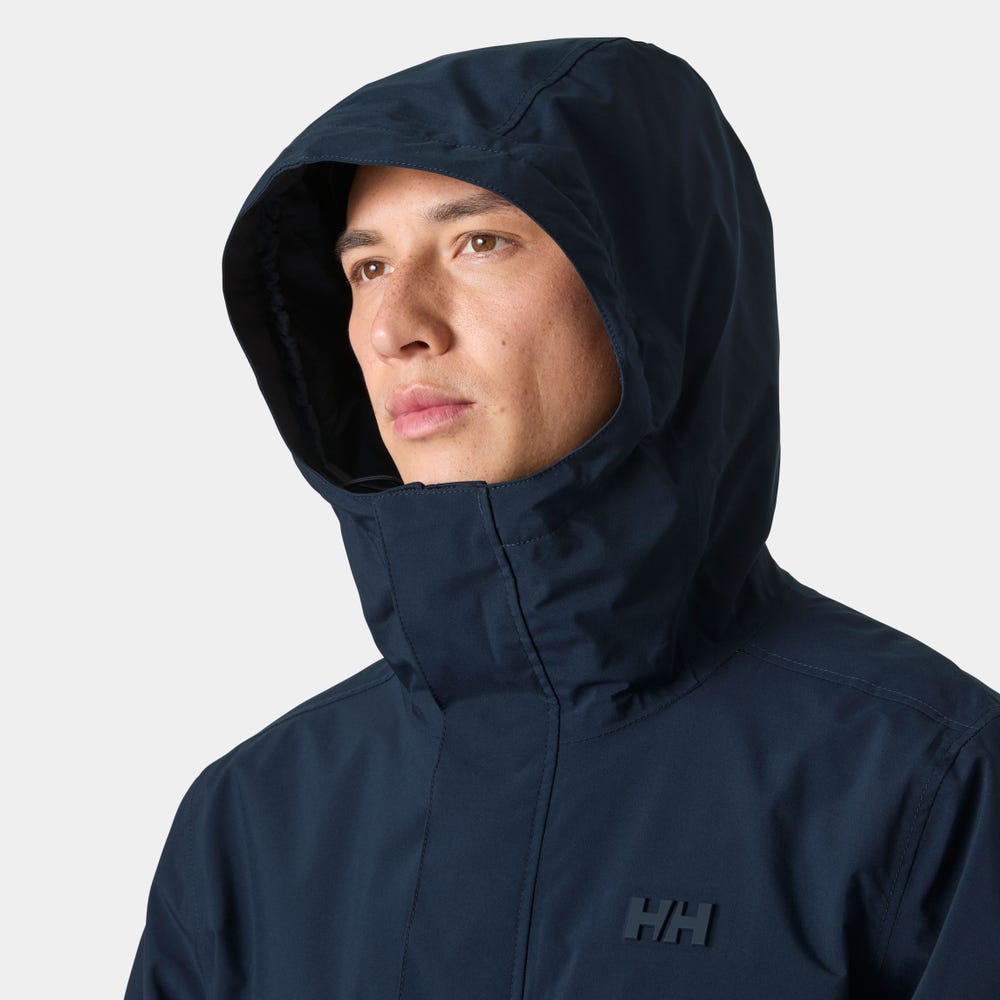 Men's Waterproof Hooded Raincoat - Green