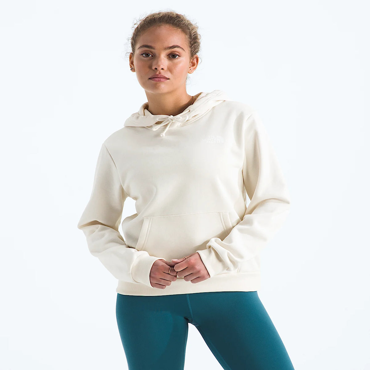 Women's Regular Fit Graphic Hoodie - Cream