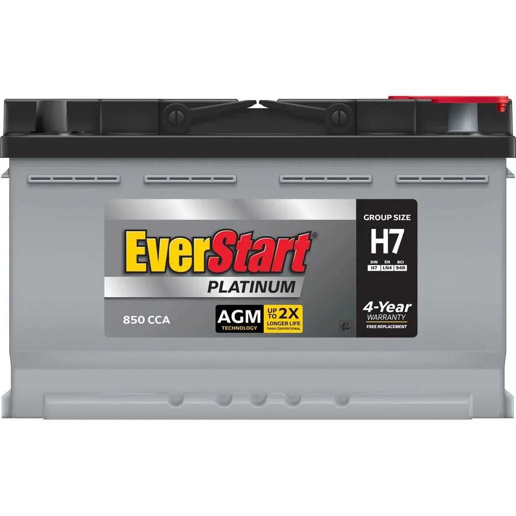 EverStart Platinum AGM Automotive Battery, Group Size H7 / LN4 / 94R, 12 Volt, 850 CCA