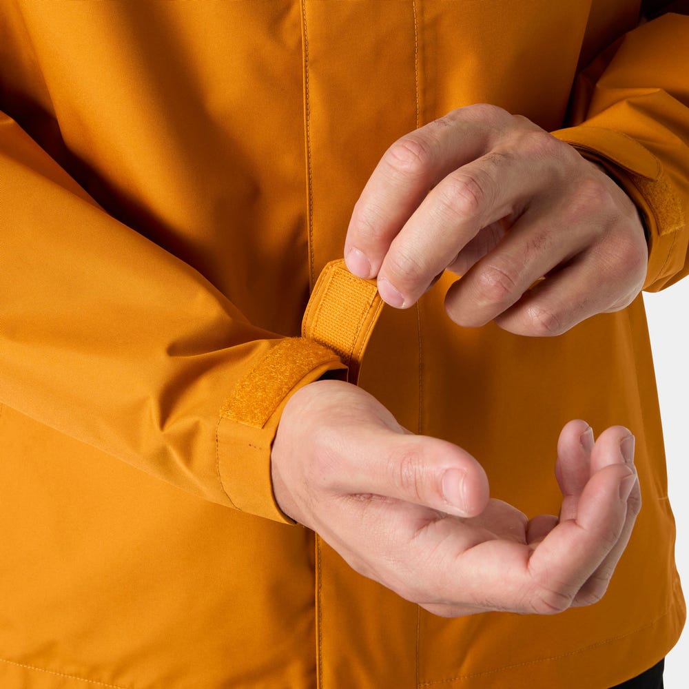 Men's Waterproof Rain Jacket - Mustard