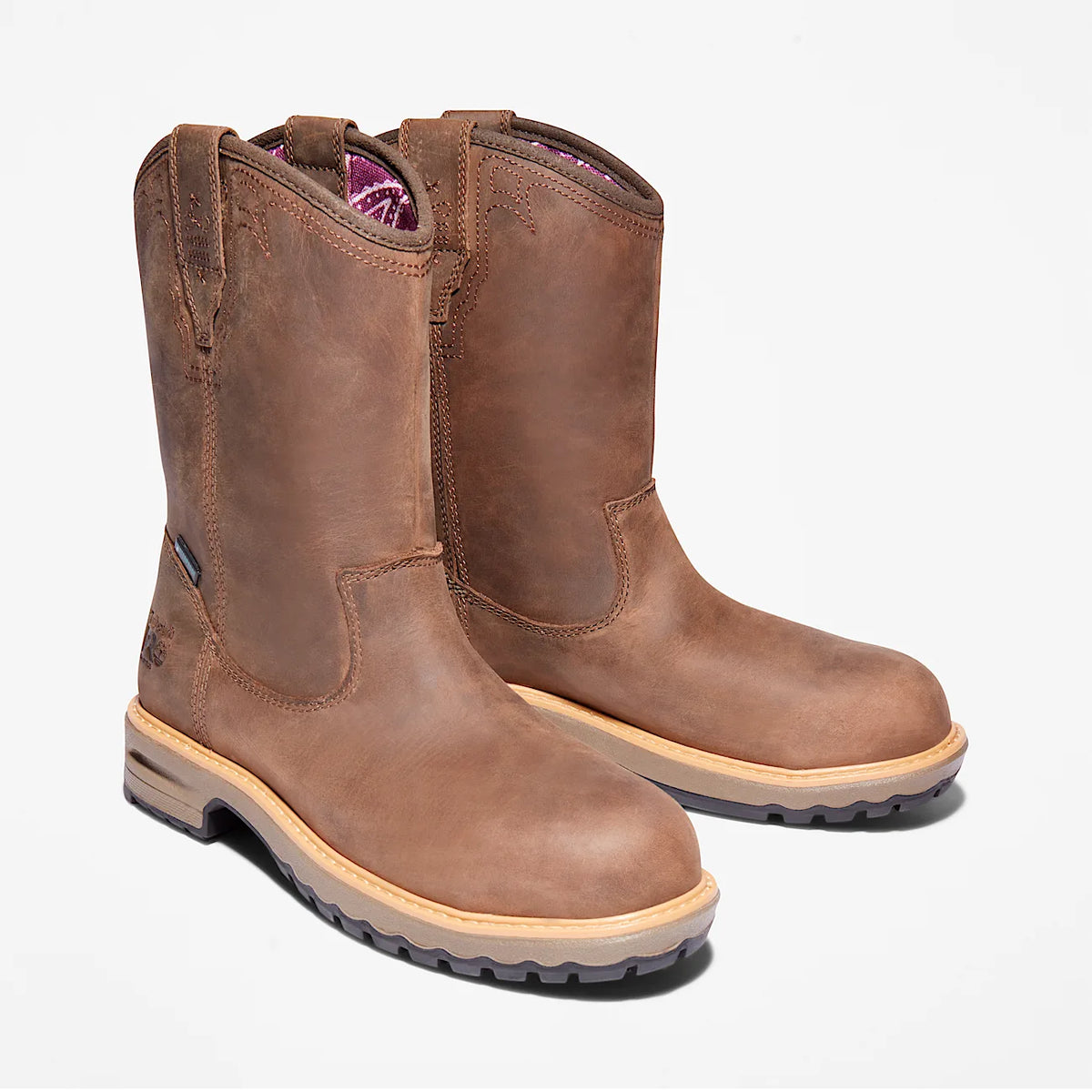 Women's Waterproof Pull-On Alloy Toe Work Boot
