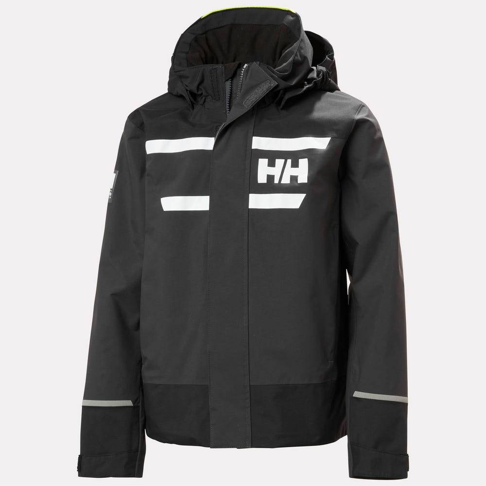 Juniors' Hooded Sailing Rain Jacket - Cream