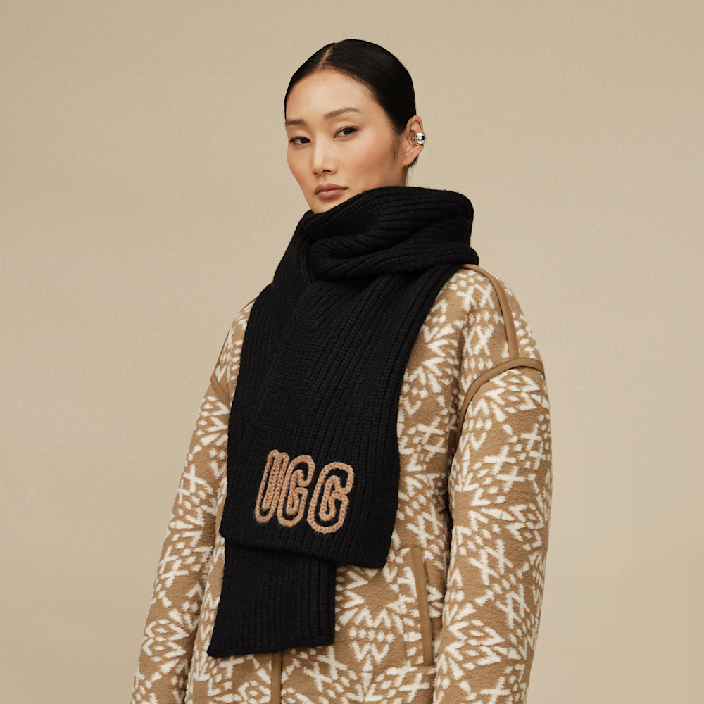 Women's Chunky Rib Knit Scarf - Deco