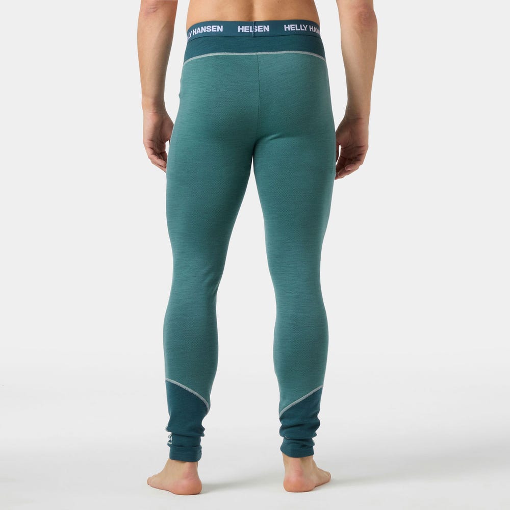 Men's Merino Wool Base Layer Pants - Blue
