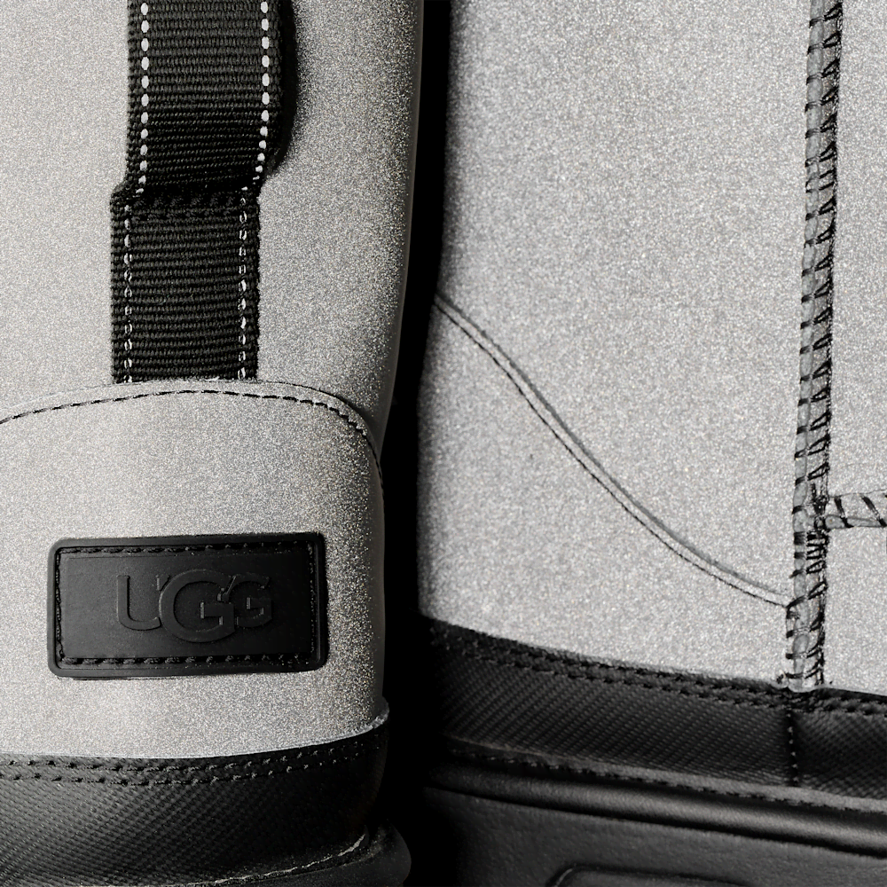 Men's Reflective Ankle Boot - Silver