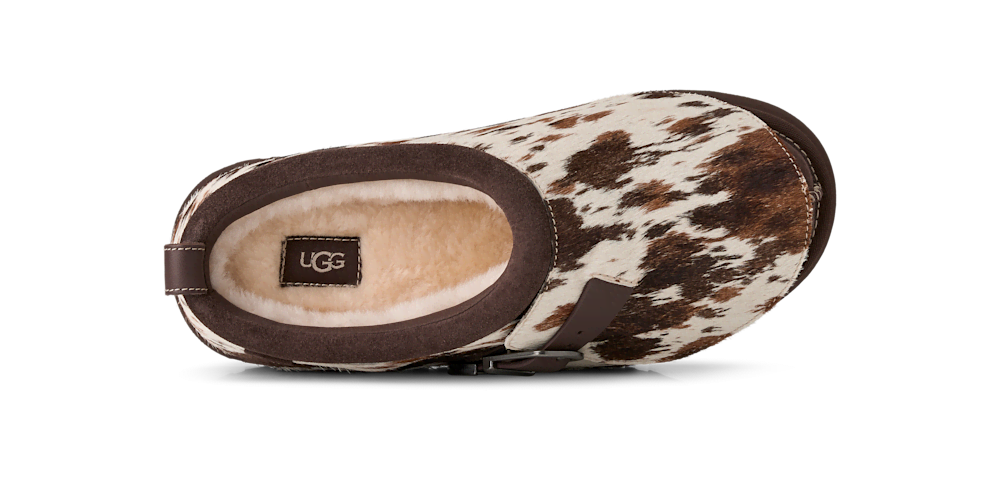 Women's Hand-Painted Cowhide Platform Mule
