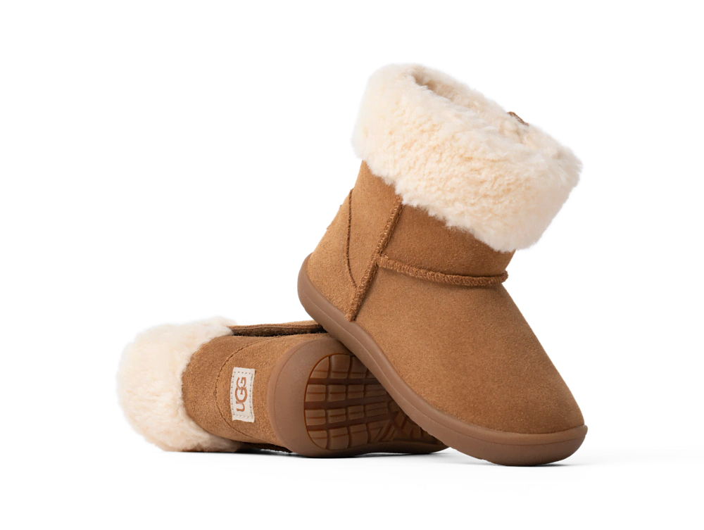 Toddler Suede Hook-And-Loop Boot - Chestnut