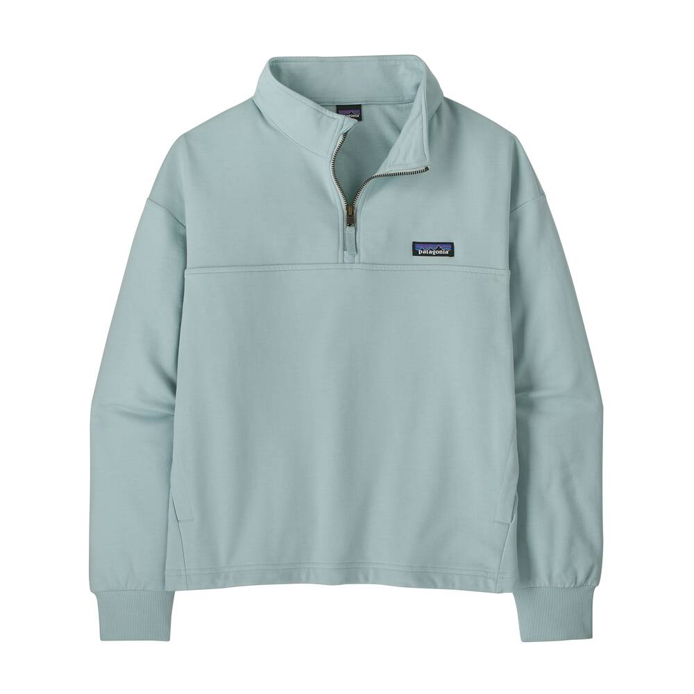 Women's Quarter-Zip Terry Pullover - Brown
