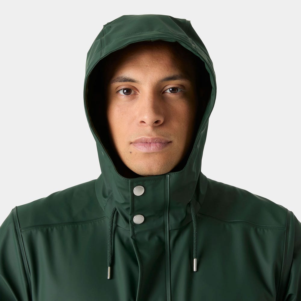 Men's Waterproof PU Raincoat - Navy