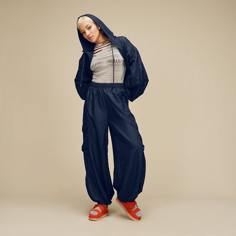 Women's Balloon Cargo Pants - Lobster