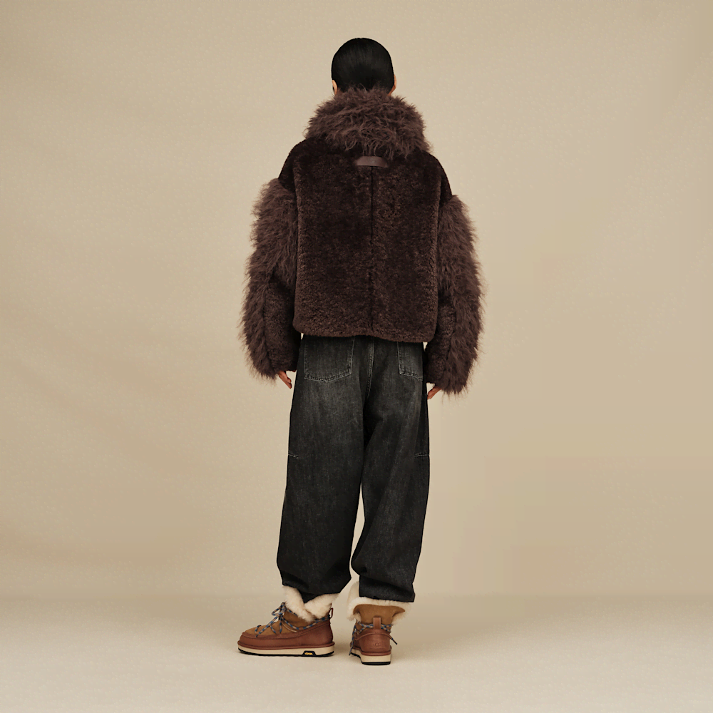 Women's Oversized Shag Faux Fur Jacket