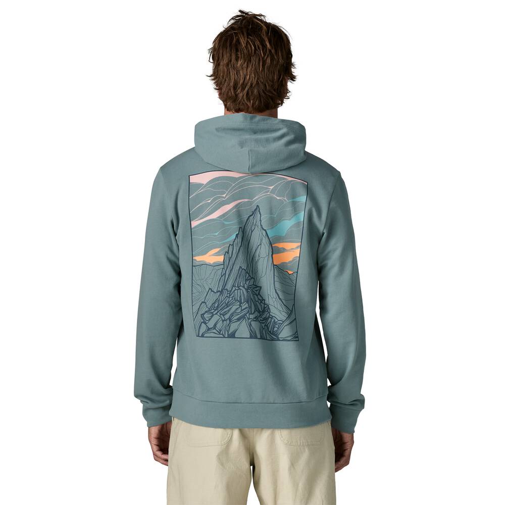 Men's Graphic Cotton French Terry Hoodie - Green