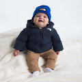Baby Down Fleece-Lined Jacket - Navy
